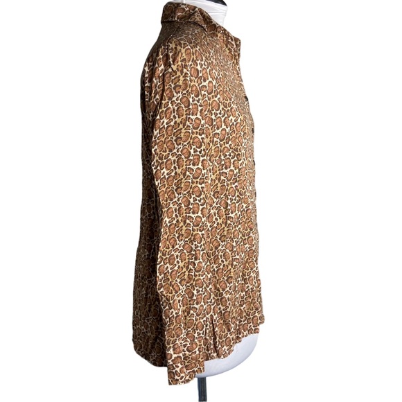 Betabrand Notorious RBG Leopard Print Blouse Size Medium - Picture 2 of 8